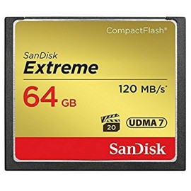 SanDisk Extreme 64GB CompactFlash Memory Card 120 MB/s