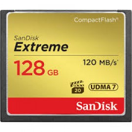 SanDisk Extreme 128GB CompactFlash Memory Card 120 MB/s