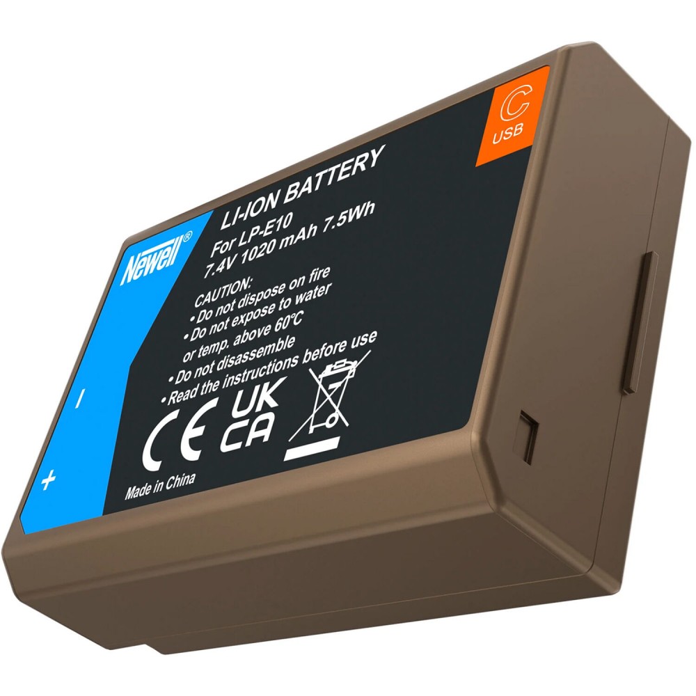 Newell LP-E10 USB-C Battery for Canon (1020mAh)
