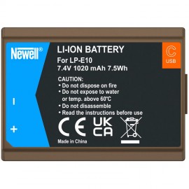 Newell LP-E10 USB-C Battery for Canon (1020mAh)