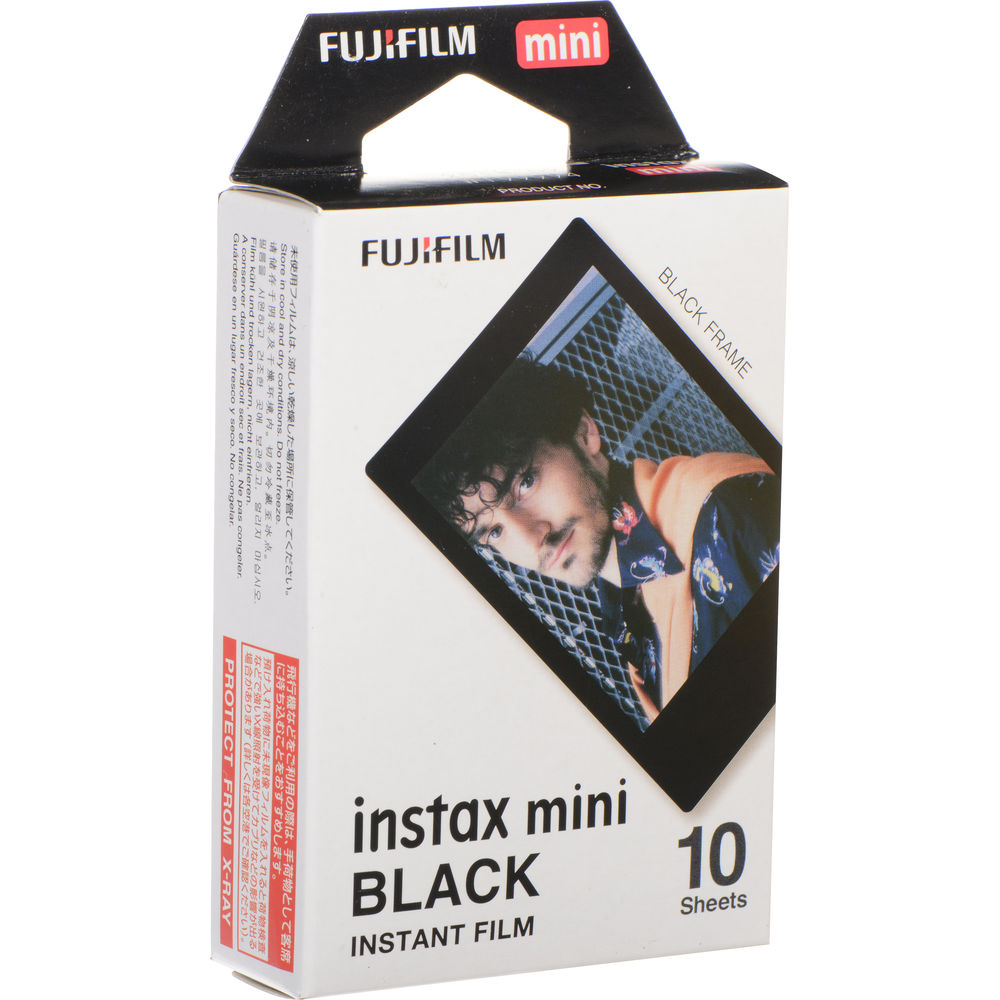 FUJIFILM INSTAX MINI Black Instant Film (10 Exposures)