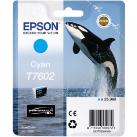 EPSON SC-P600 CYAN INK CARTRIDGE - T7602