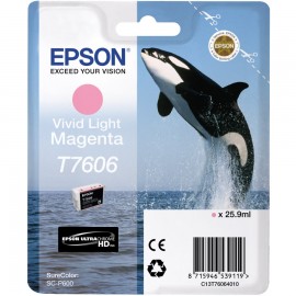 EPSON SC-P600 VIVID LIGHT MAGENTA INK CARTRIDGE - T7606
