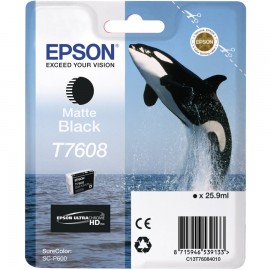 EPSON SC-P600 MATTE BLACK INK CARTRIDGE - T7608