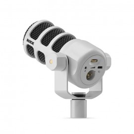 RODE PODMIC USB VERSATILE DYNAMIC BROADCAST MICROPHONE (WHITE)