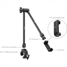 SmallRig Desktop Magic Arm with Crab-Shaped Clamp Kit (21.7")