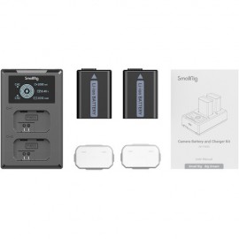 SmallRig NP-FW50 Kit with 2 Batteries and 2-Bay USB Charger